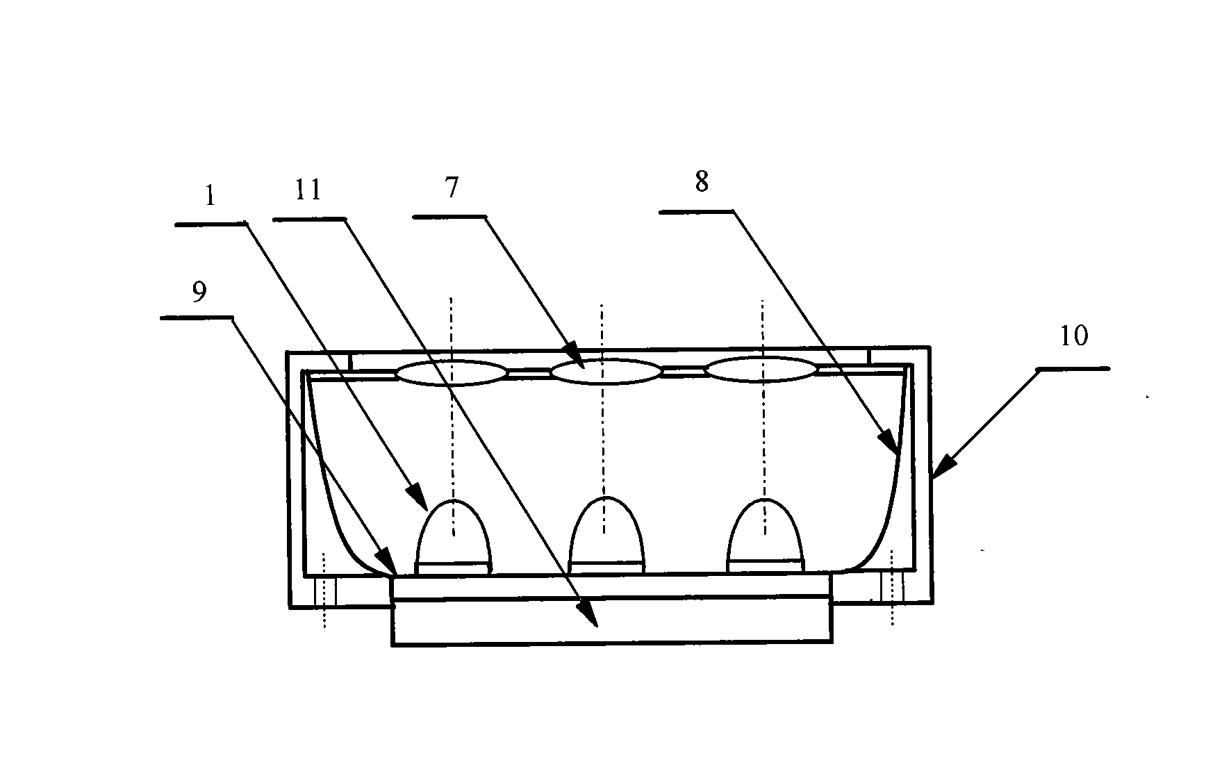 Millimeter-wave quasi-optical integrated dielectric lens antenna and array thereof