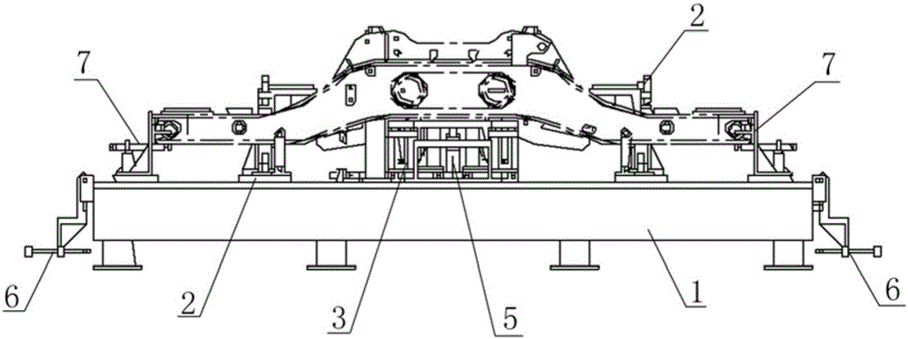 Flexible assembling and welding tool for frames