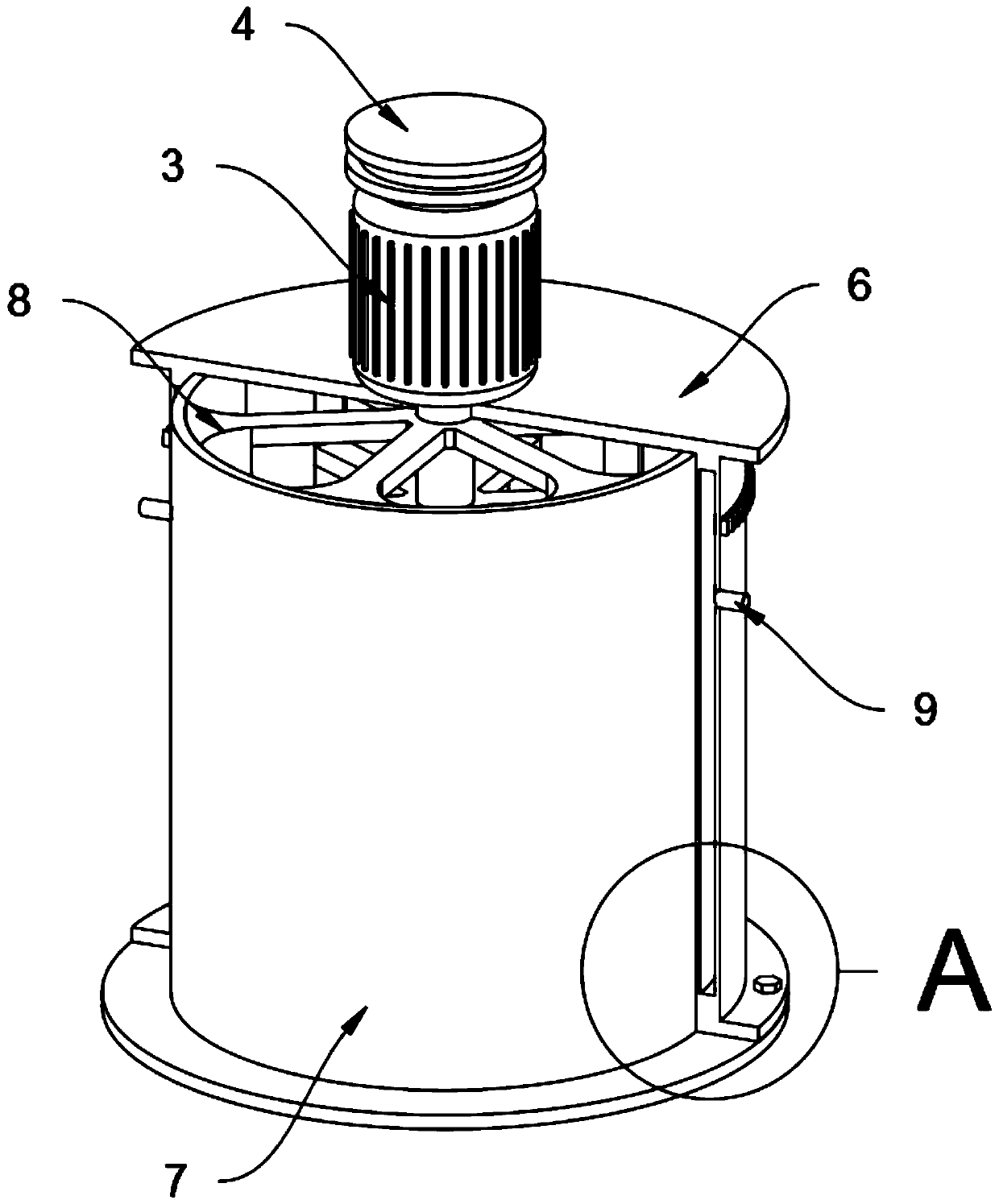 Convenient-to-clean homogenizer based on cosmetic production