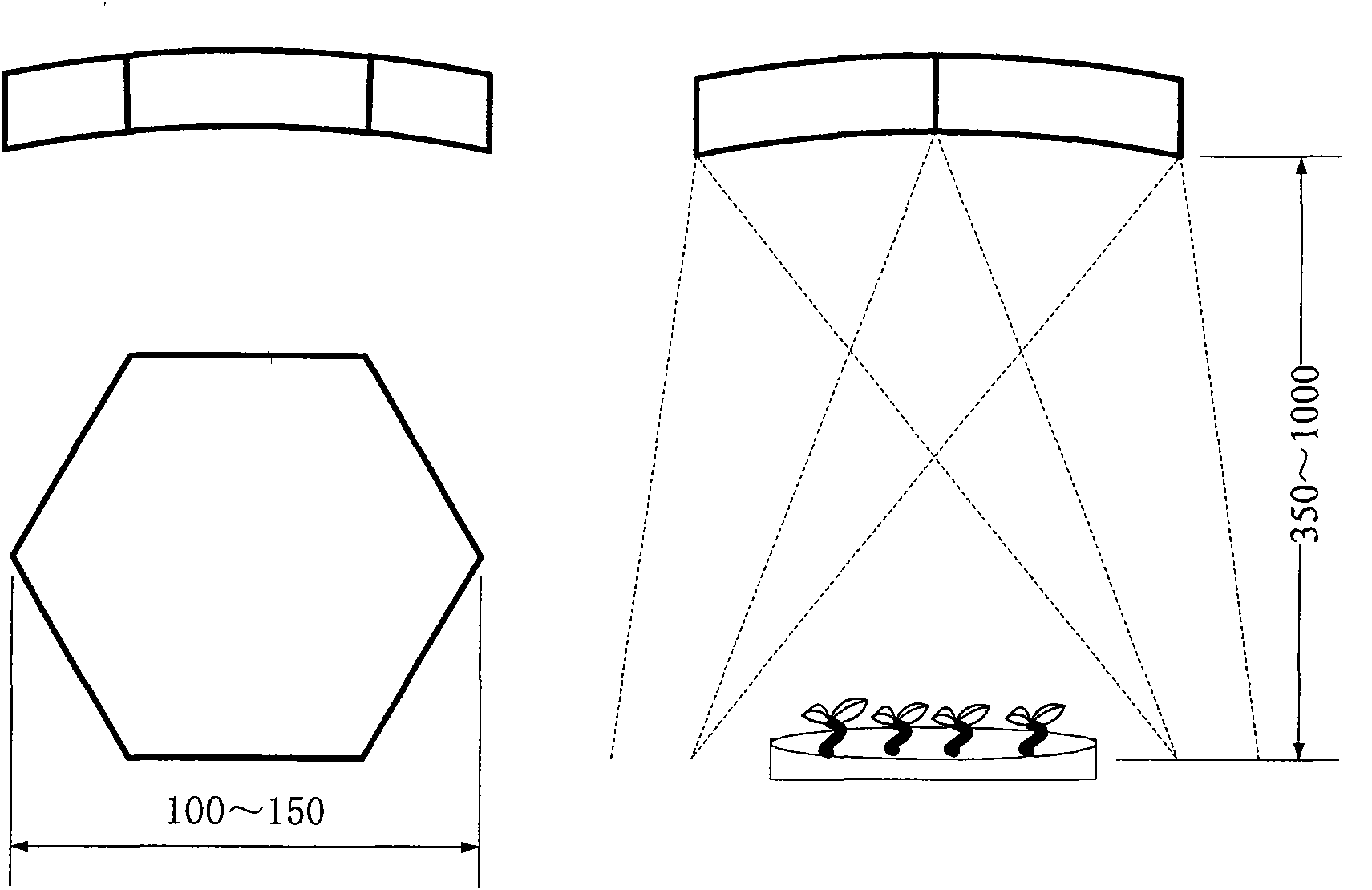 Special spectrum simulation illumination device for plant cultivation and simulation method