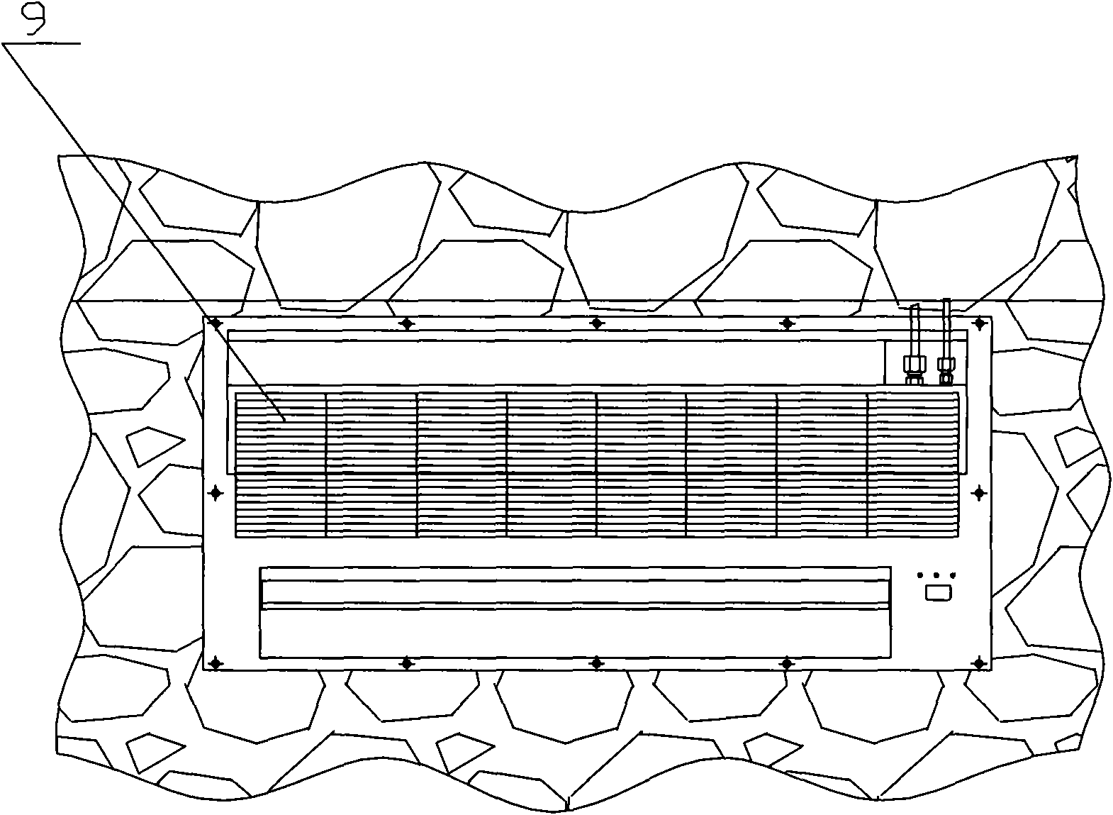 Air conditioning system of project machine