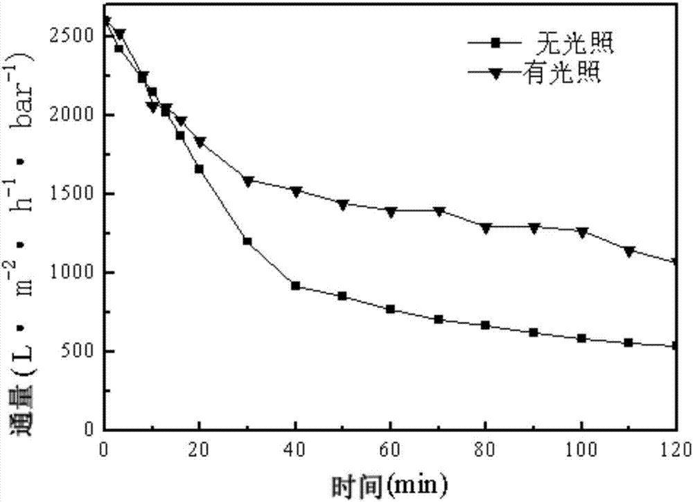 Attapulgite-graphite-like carbonitride composite hollow fiber microfiltration membrane with photocatalytic performance and preparation method and application thereof