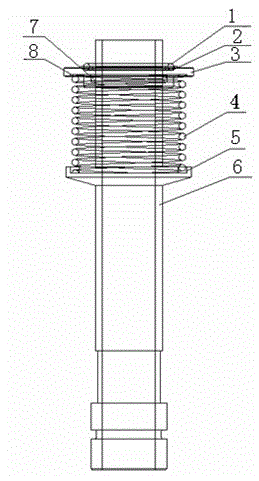 Elastic adjustable sparking plug sealing structure