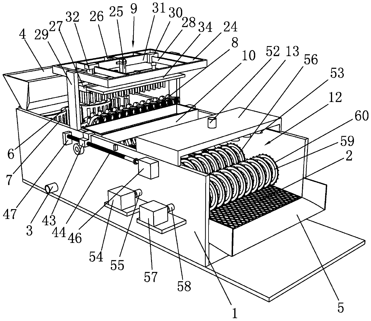 Urban ecological river sediment pre-treatment system and treatment method