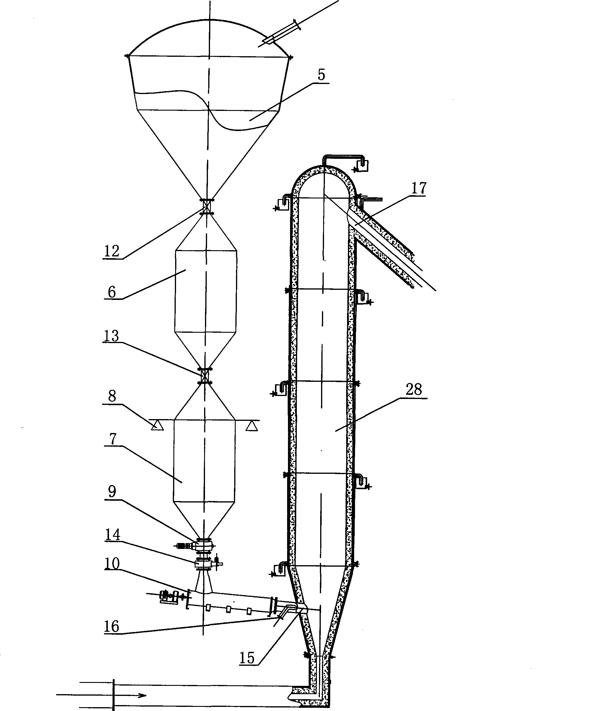 Coal powder pure oxygen blast furnace ironmaking process and equipment thereof