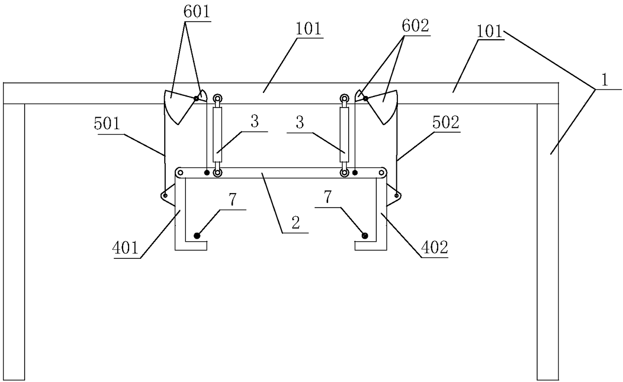 Automatic-swinging type covering and uncovering device