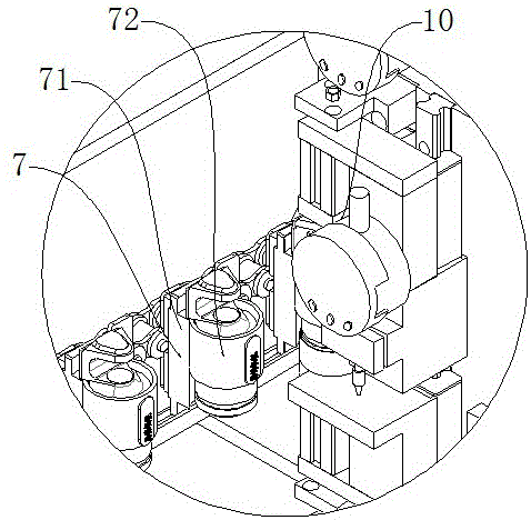 Detection and grading device of pxe piston grading machine