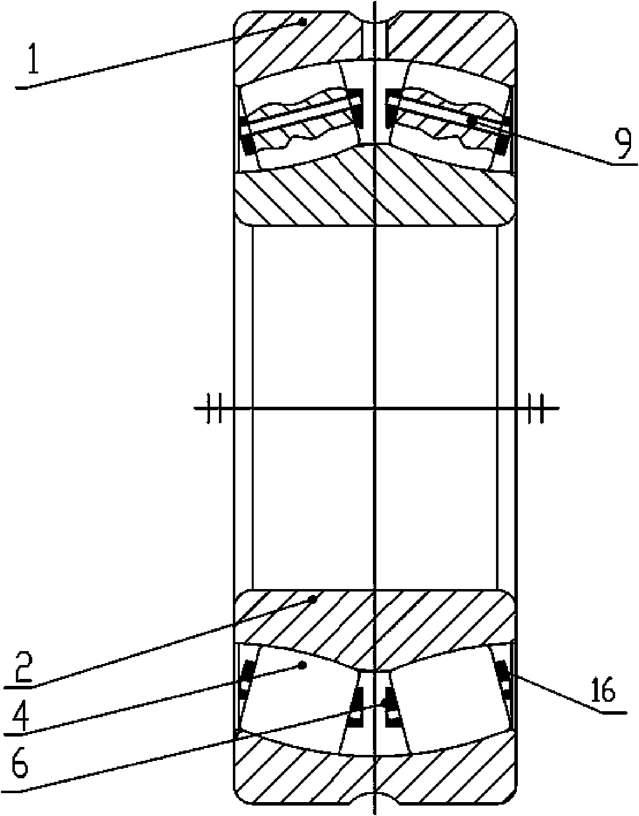 Oversize self-aligning roller bearing