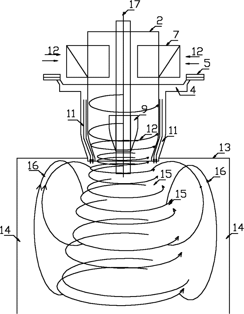 A spin-floating entrainment metallurgical process and its reactor