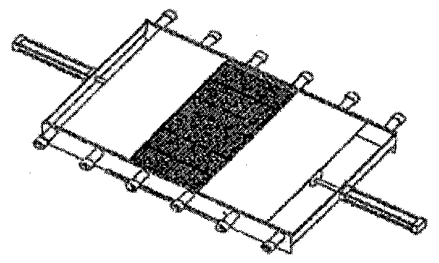 Pressing equipment adopted in method for making molded part and raw material mixture thereof