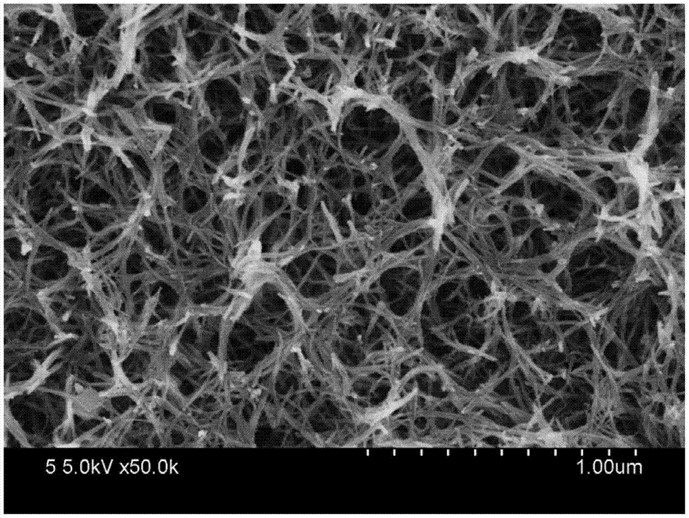 Method for preparing nickel oxide electrochromic film by hydrothermal method