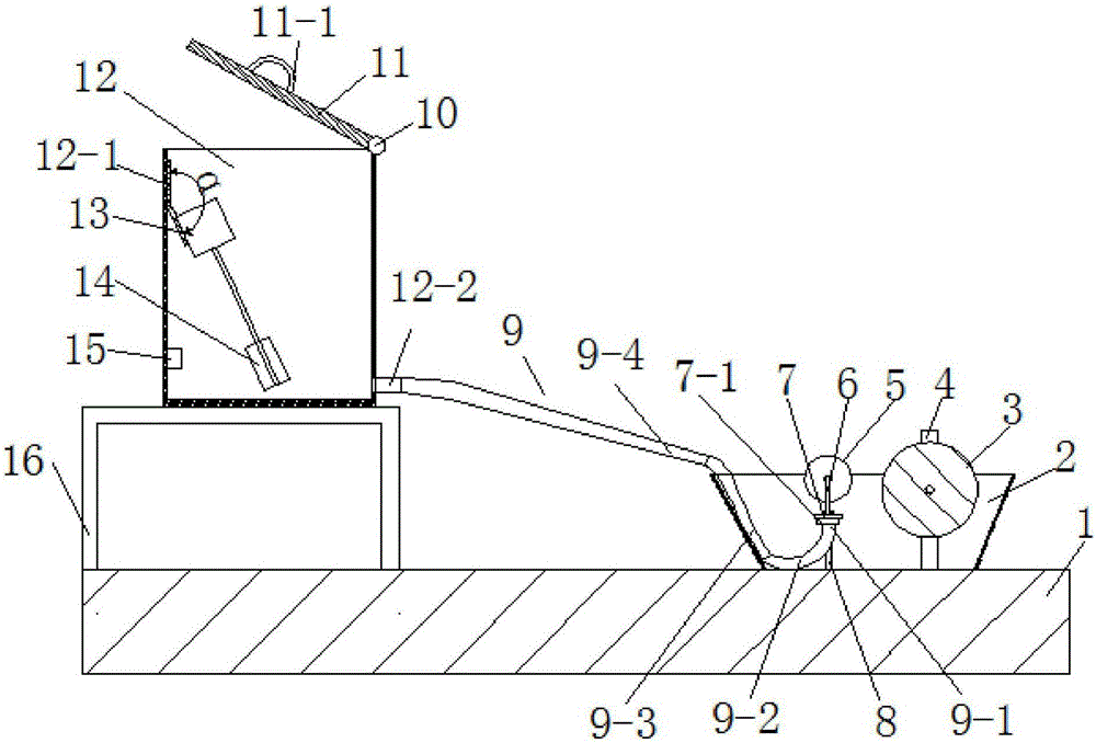 Floating ball automatic ink adding device