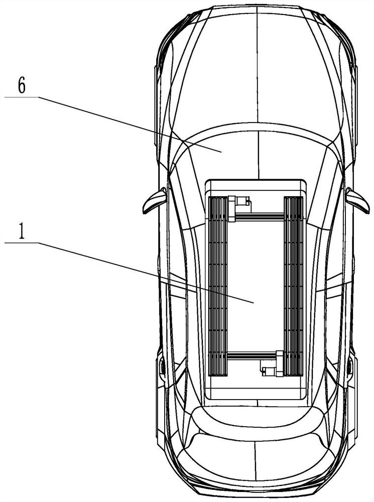 Vehicle-mounted expansion type solar power generation device for new energy vehicle