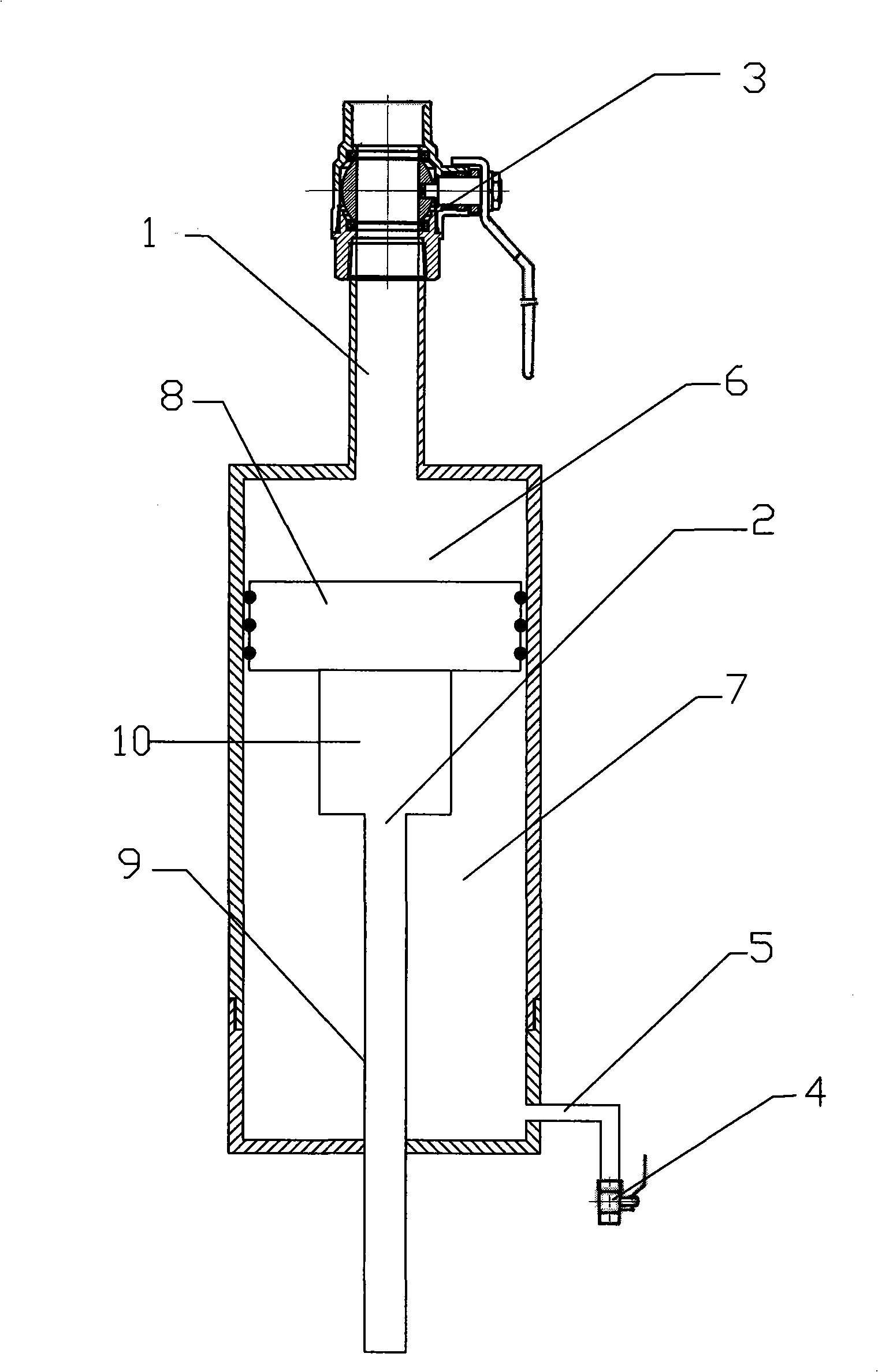 Hydraulic-control high-pressure environment liquid sampler