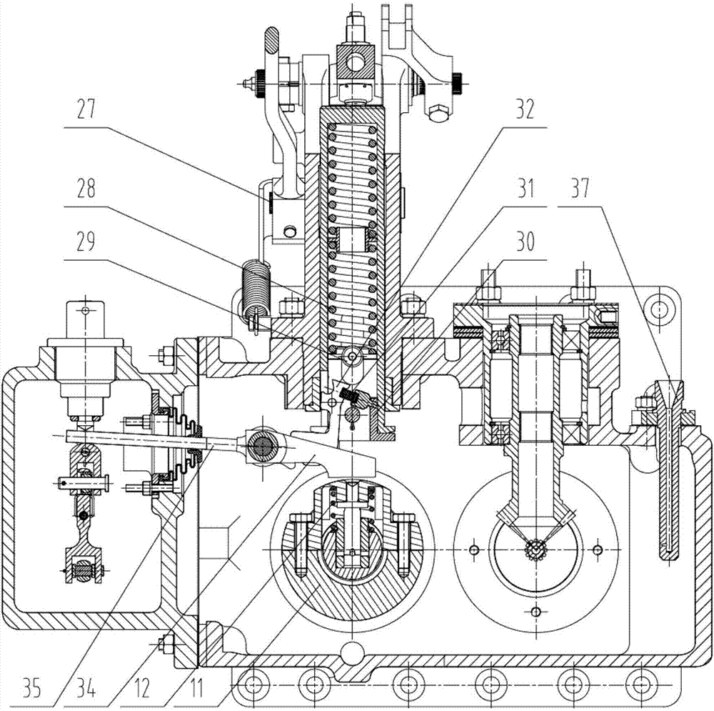 A diesel engine safety protection device