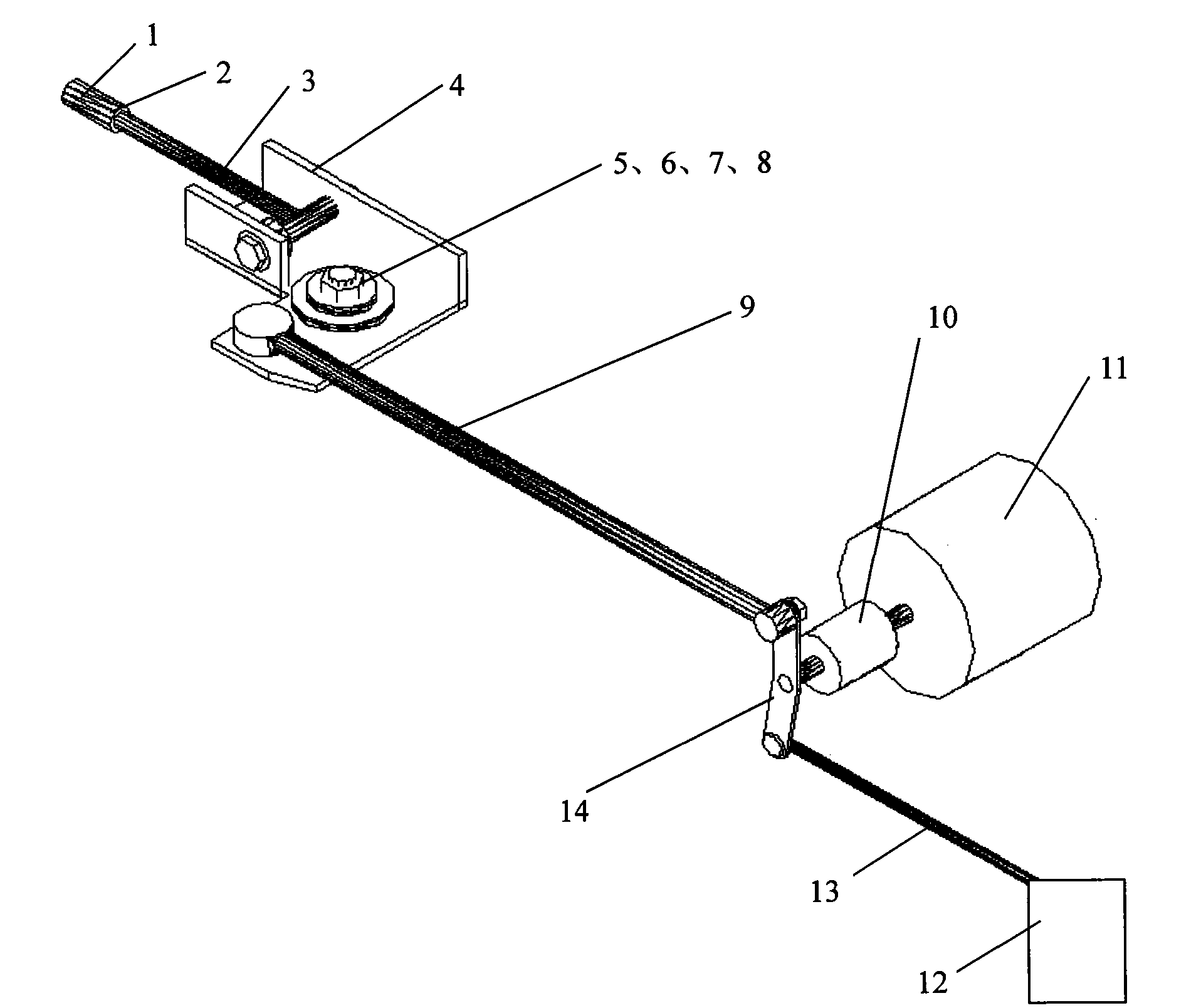 Load feedback automatic control device for combined harvester and control method