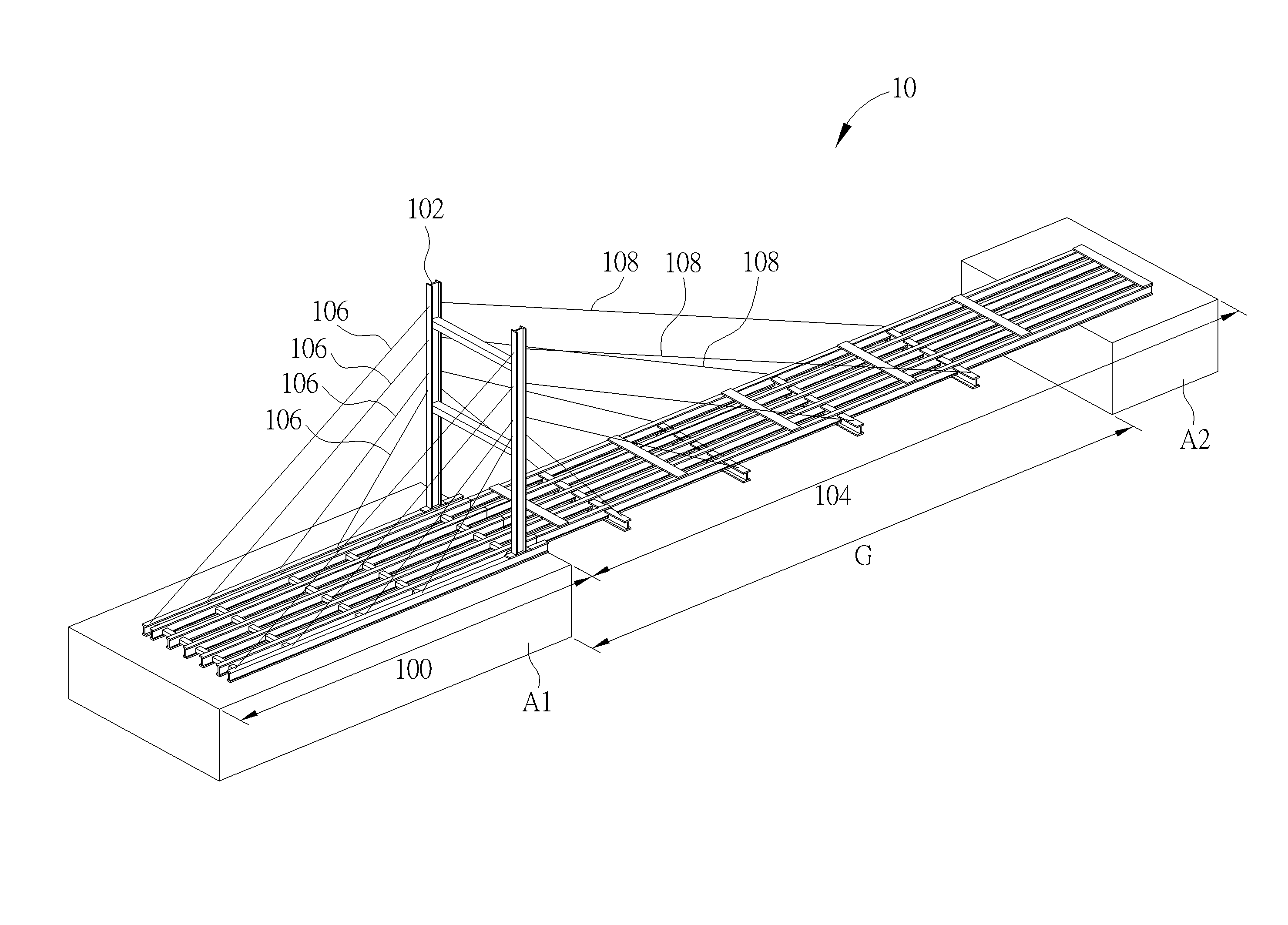 Light-Weight Temporary Bridge System and Building Method thereof