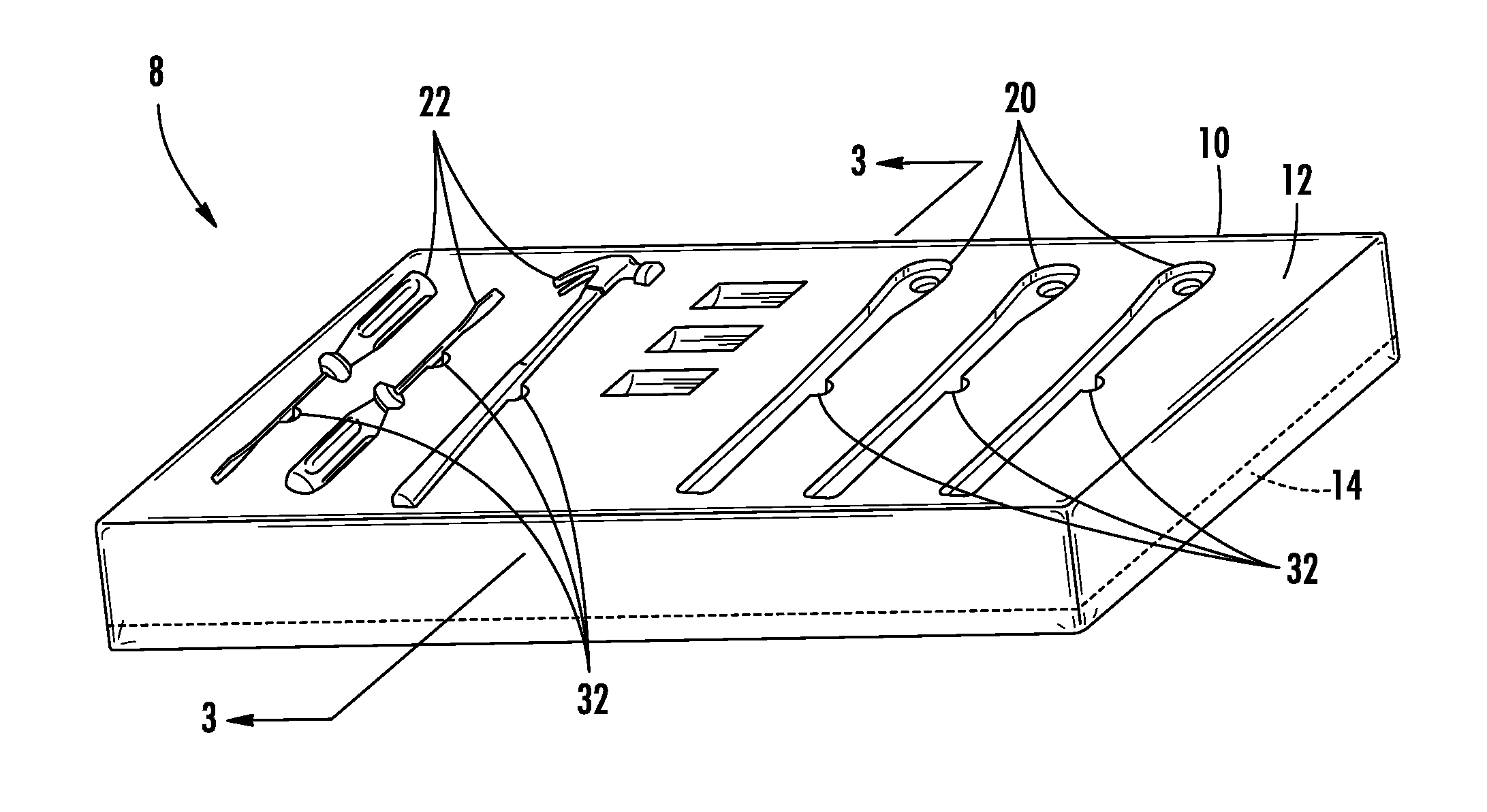 Tool organizer and method of making the same