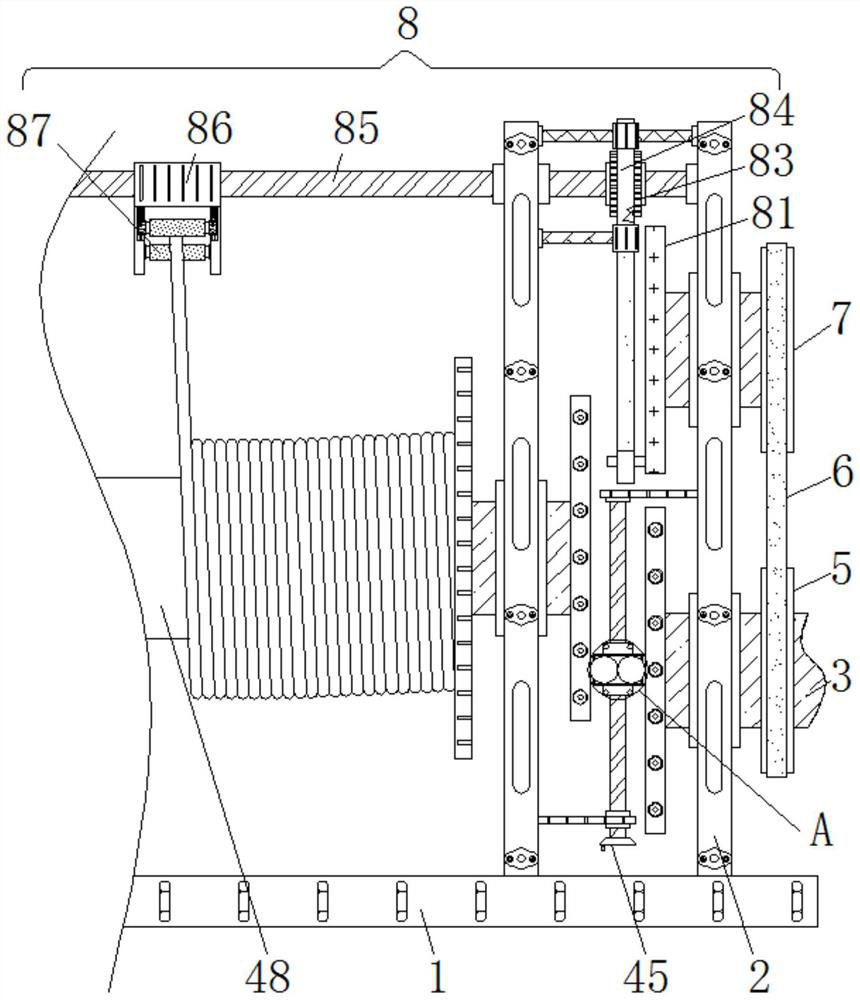 Wire spool device for optical fiber manufacturing and capable of avoiding disordered winding