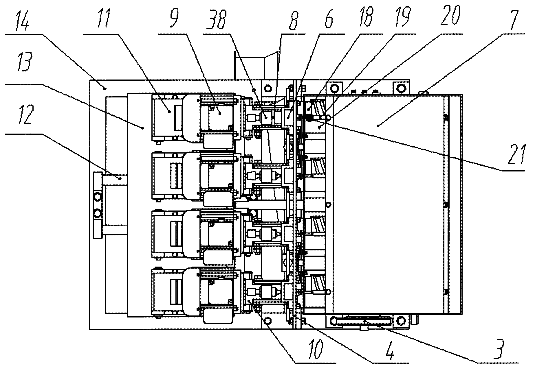 Lotus seed coring machine capable of automatically adapting to sizes of lotus seeds