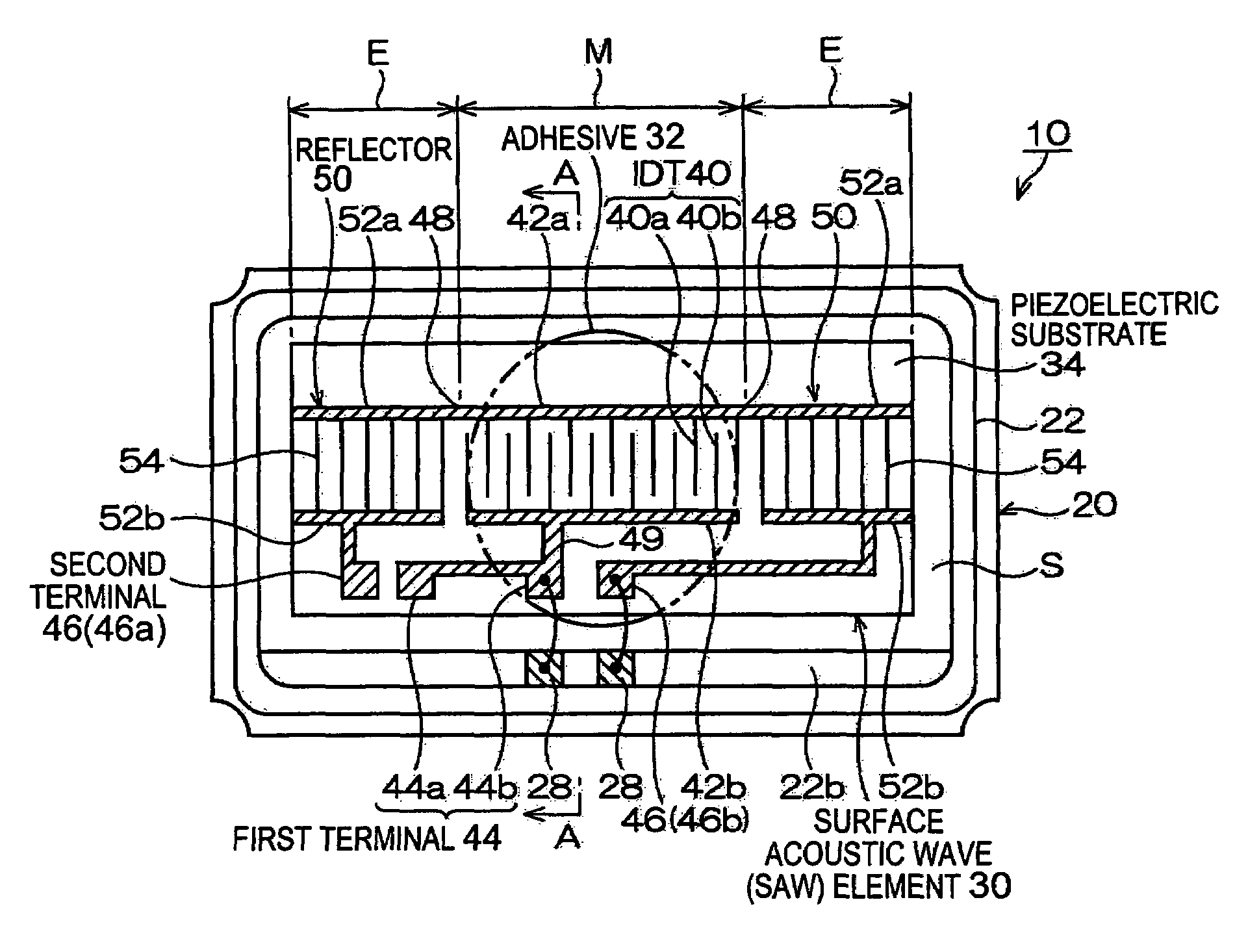 Surface acoustic wave element and surface acoustic wave device using the same