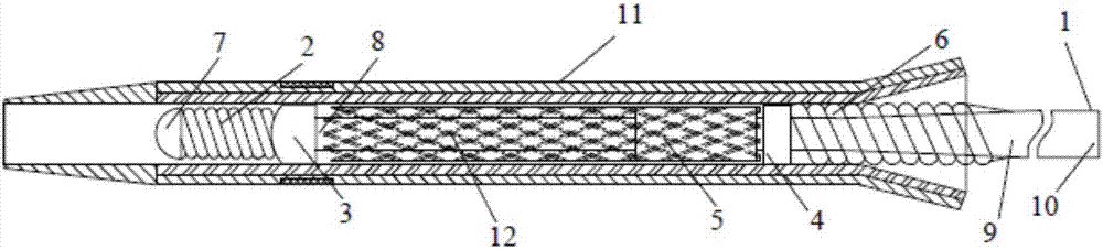 Conveyor of blood flow guiding device and blood flow guiding device