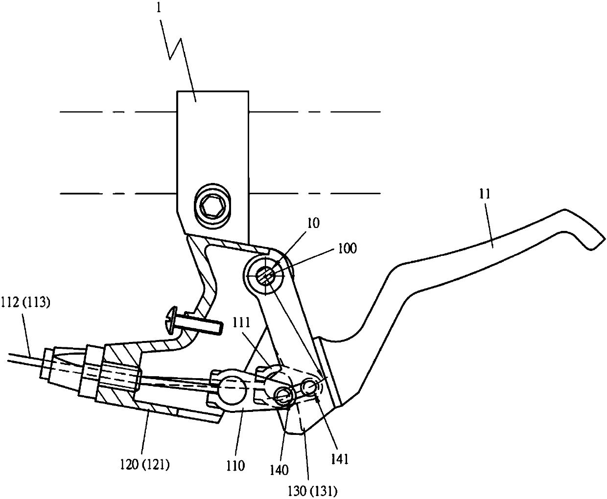 Double-linked safety brake system