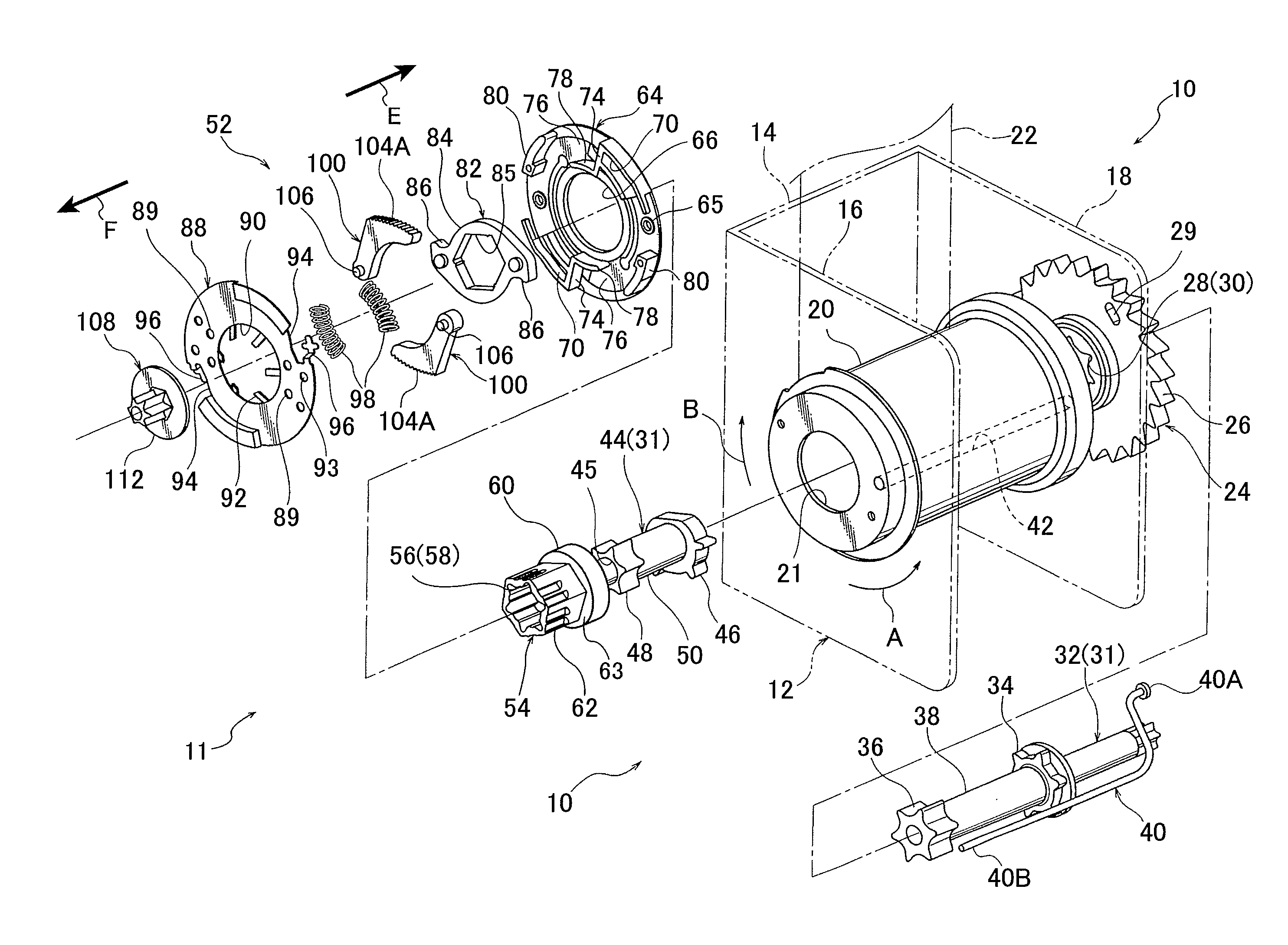 Webbing retractor