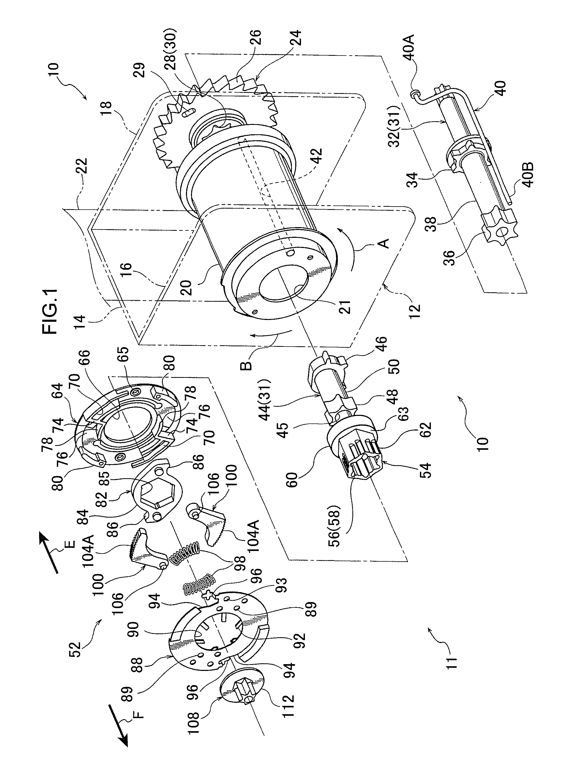 Webbing retractor