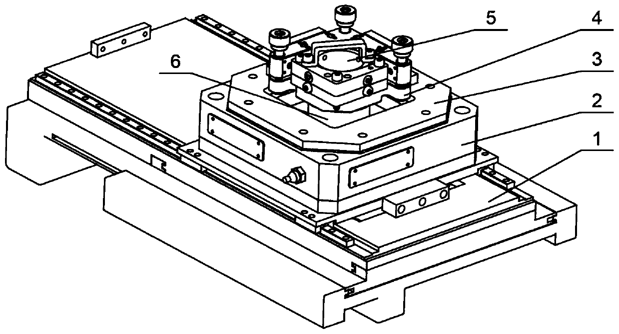 Sample precise jig for cross-scale two-photon polymerization machining and leveling method