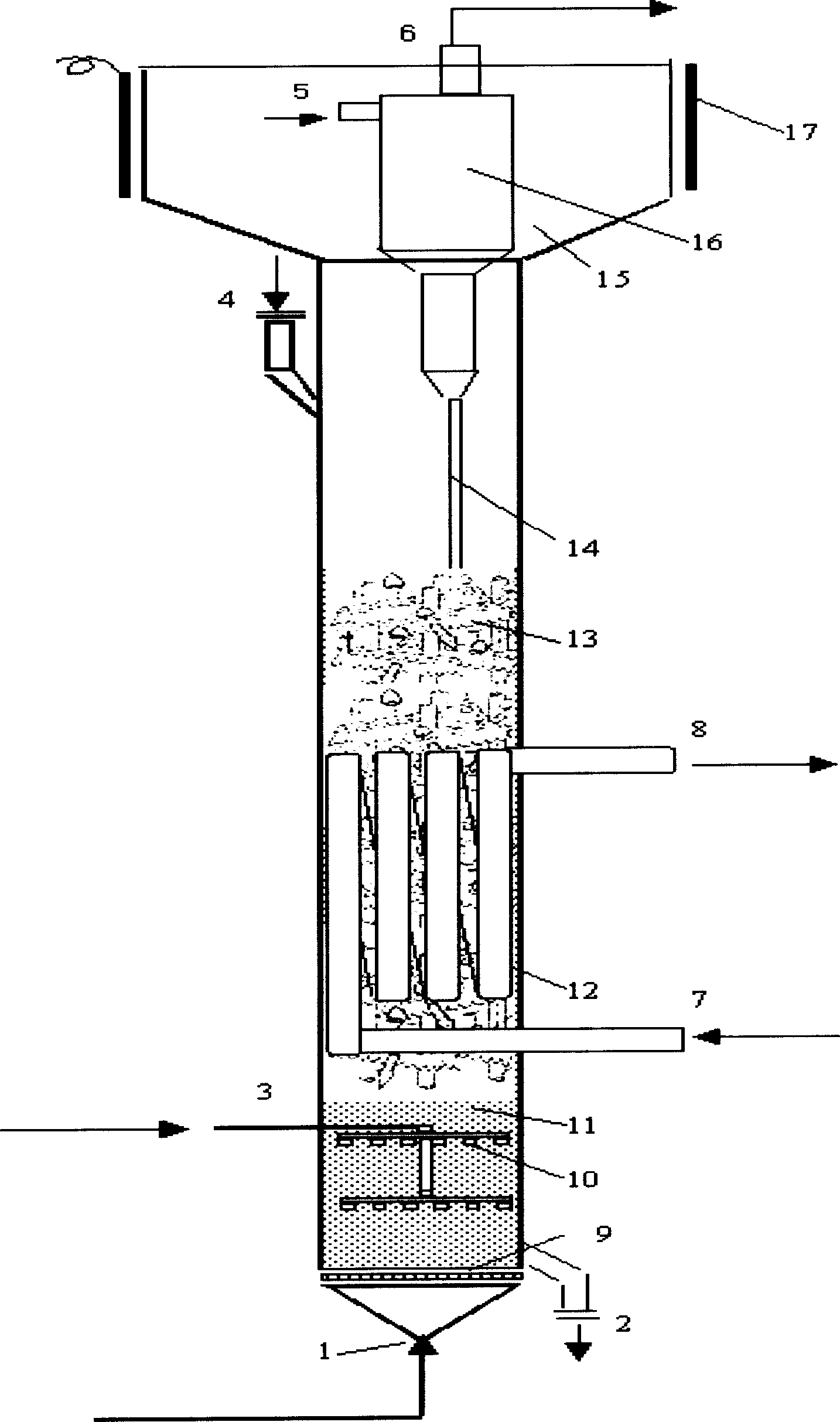 Apparatus and method for hydrogen oxygen composite reaction