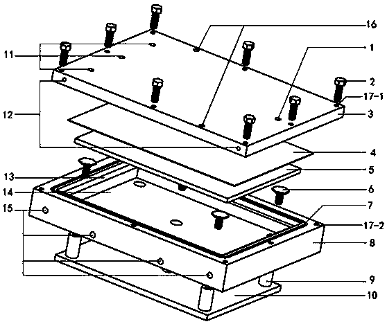 Composite laminated plate manufacturing mold