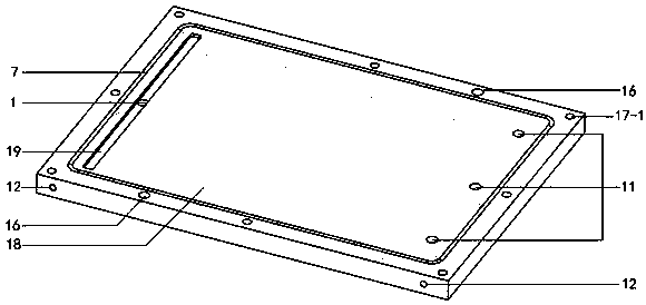 Composite laminated plate manufacturing mold