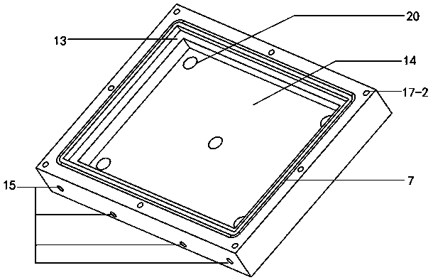 Composite laminated plate manufacturing mold