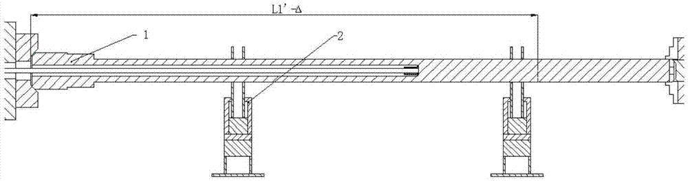 Machining process and tool for shaft with inner step hole with large depth-diameter ratio