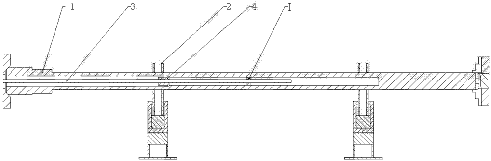 Machining process and tool for shaft with inner step hole with large depth-diameter ratio