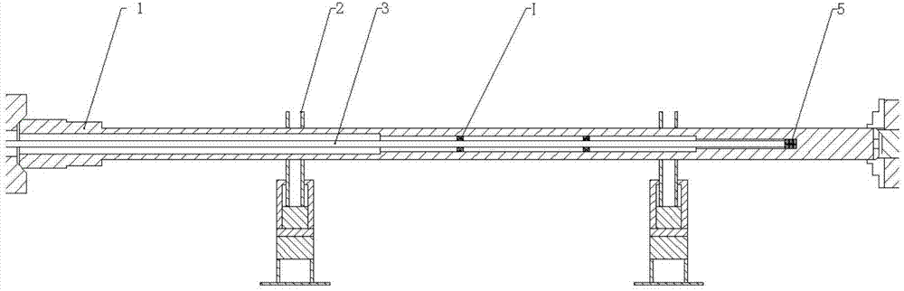 Machining process and tool for shaft with inner step hole with large depth-diameter ratio