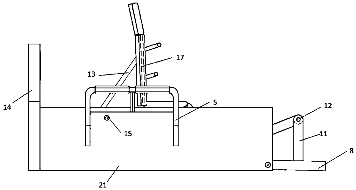 Exercise rehabilitation bed with switchable state and sitting posture angle test method thereof