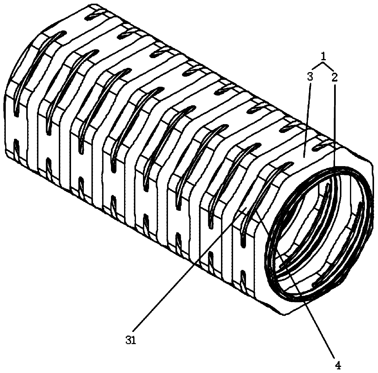 High-strength impact-resistant composite sleeve