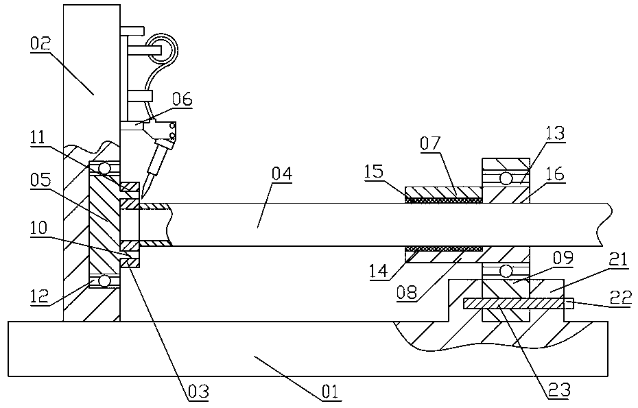 Welding device of radiating tube of radiator