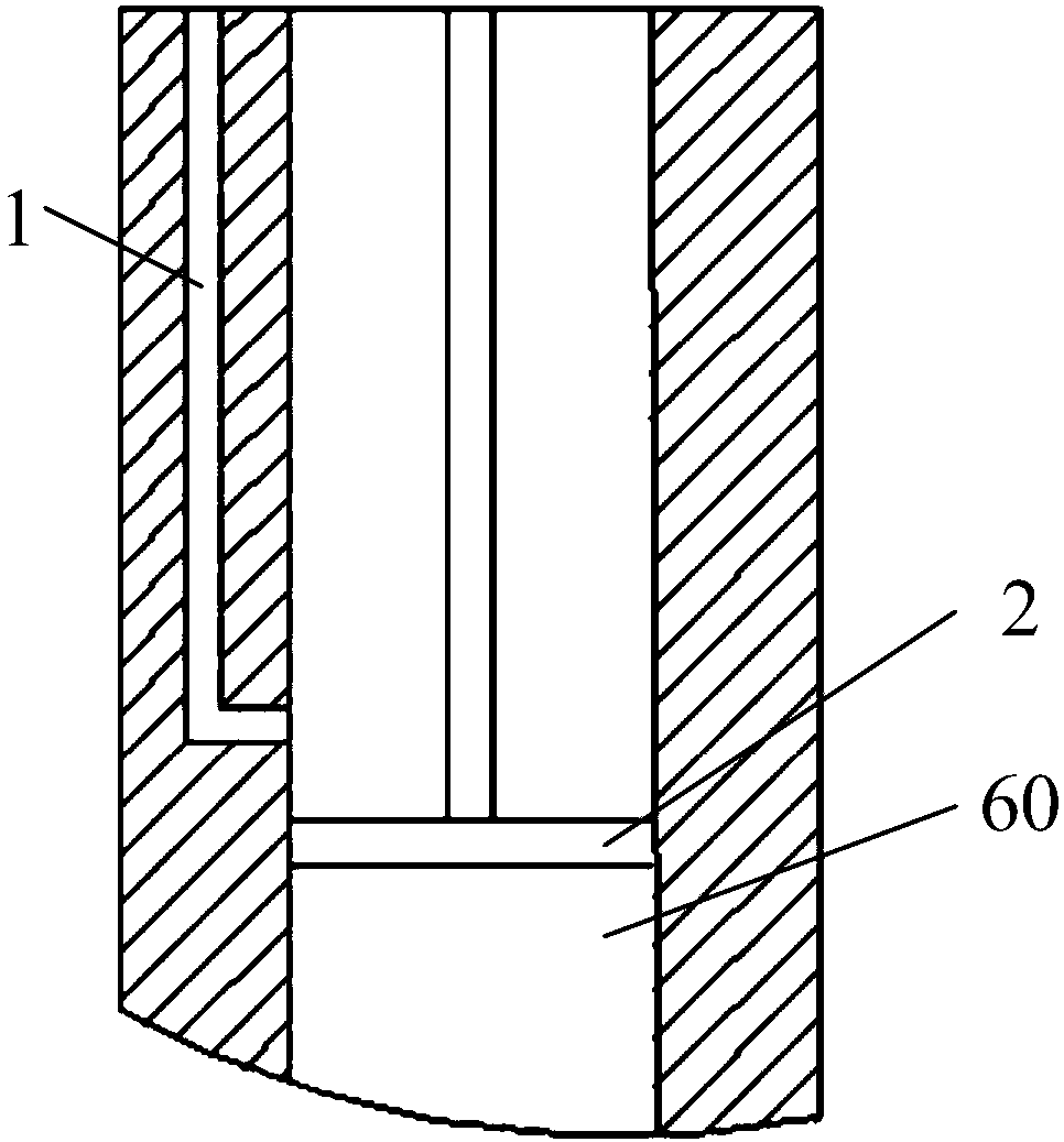 Thin oil mixing device and oil extraction pipe column