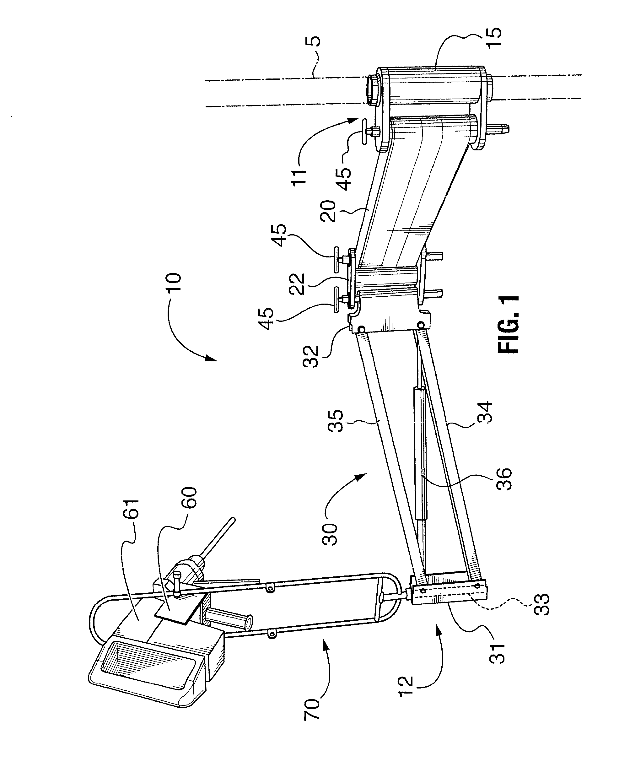 Portable articulationg tool support