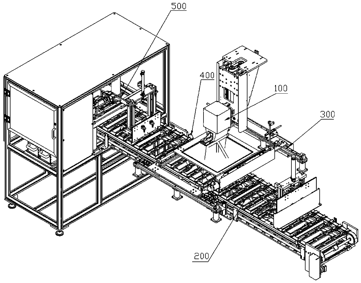 Online and offline integrated detection machine and detection method