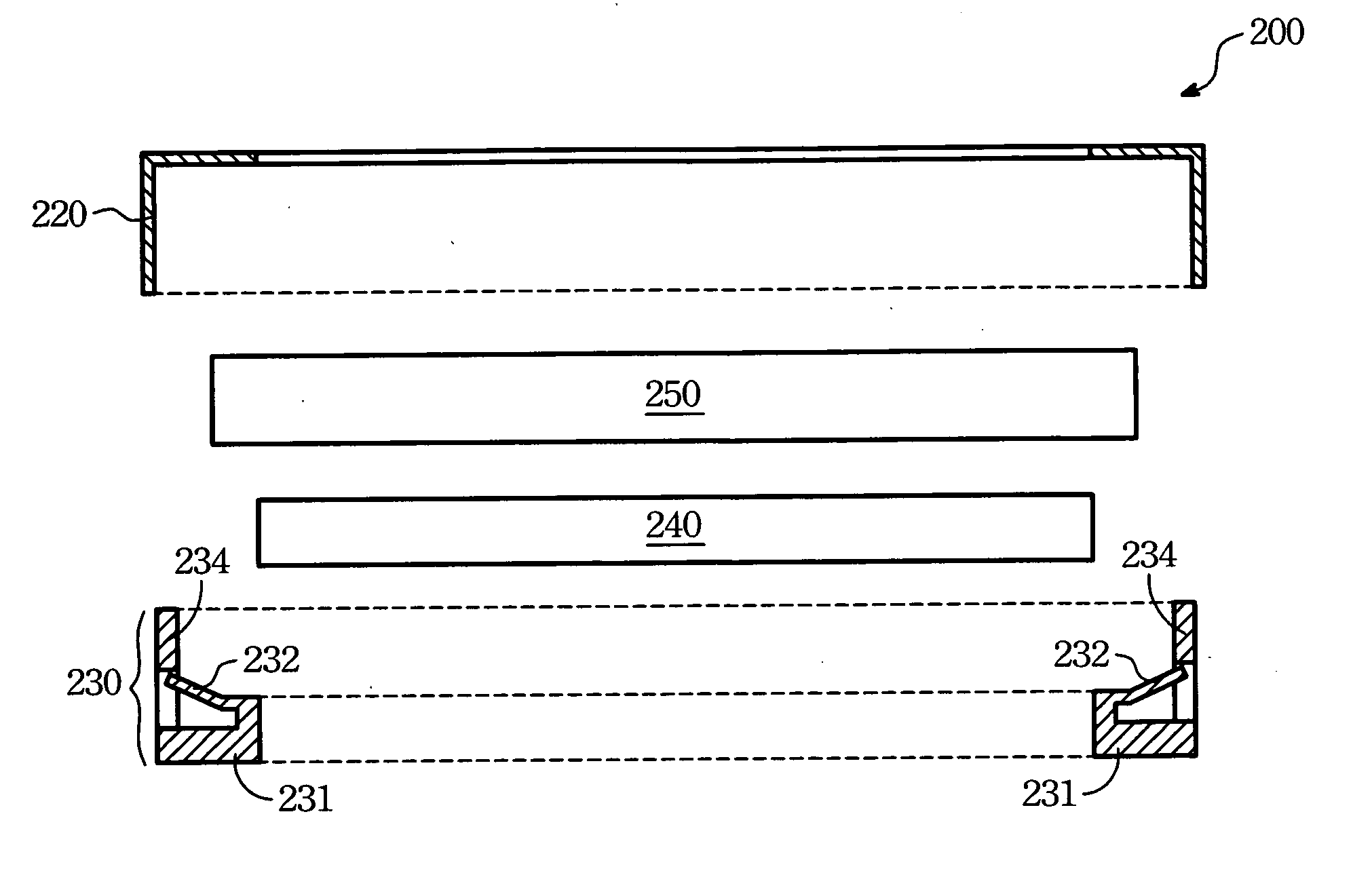 Housing for a liquid crystal display module