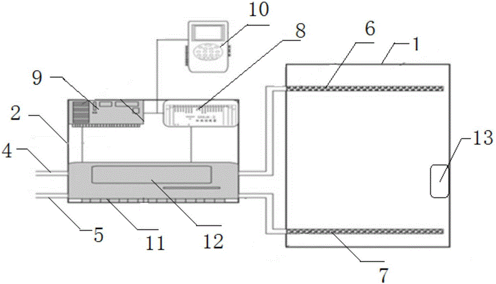 Remote monitoring system for heating cabinet heat pump