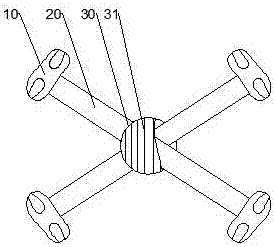 Cross car front door anti-collision bar