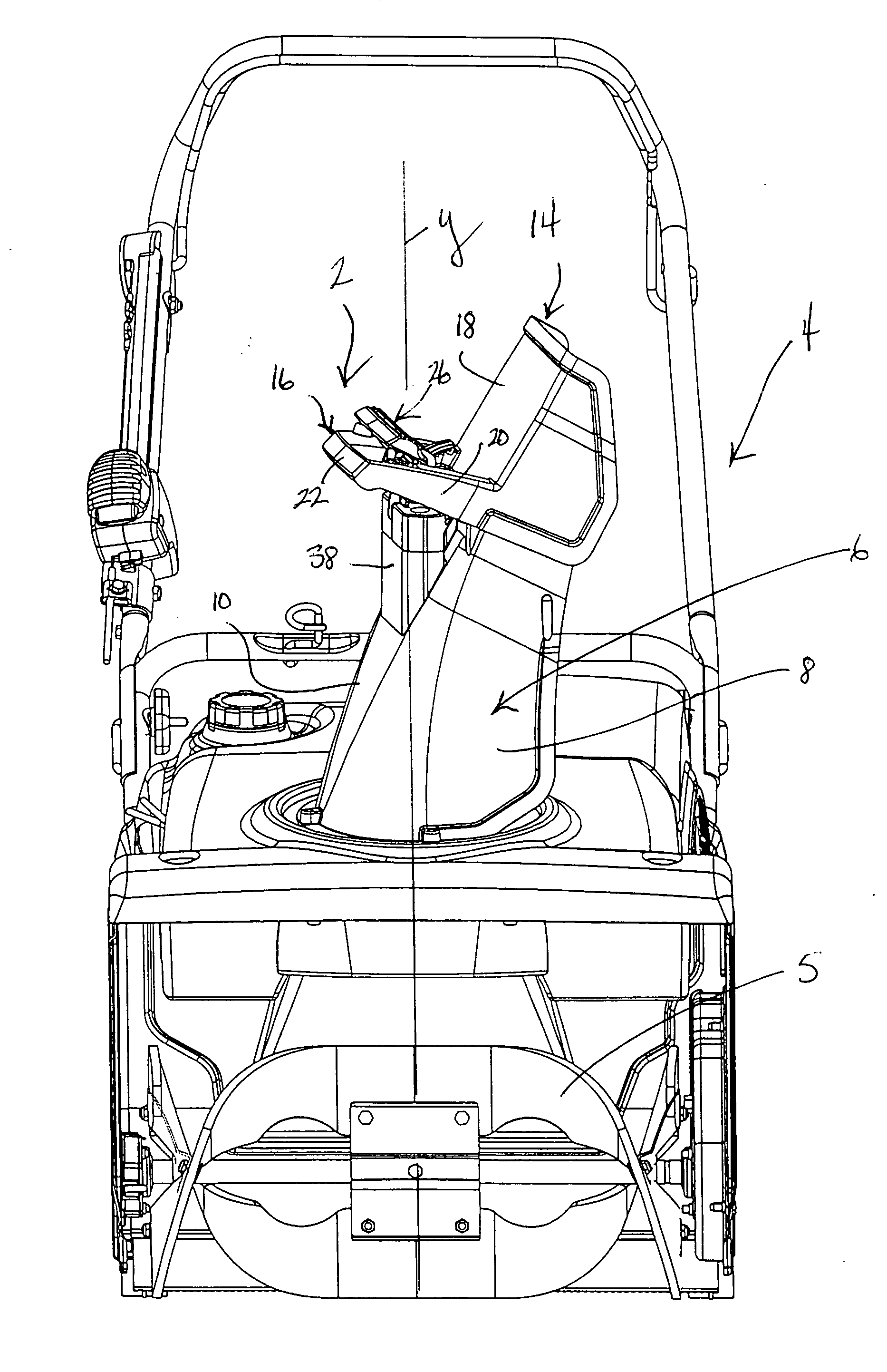 Snowthrower deflector control