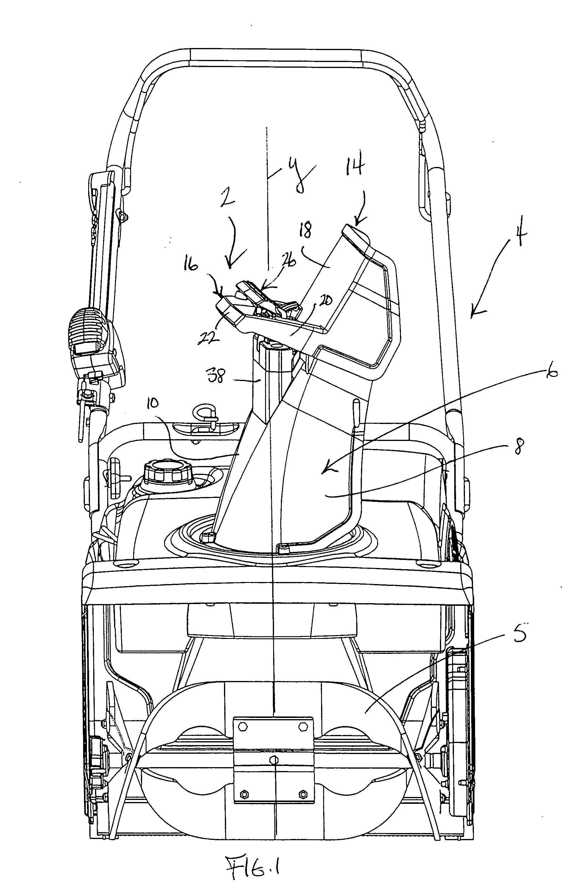 Snowthrower deflector control