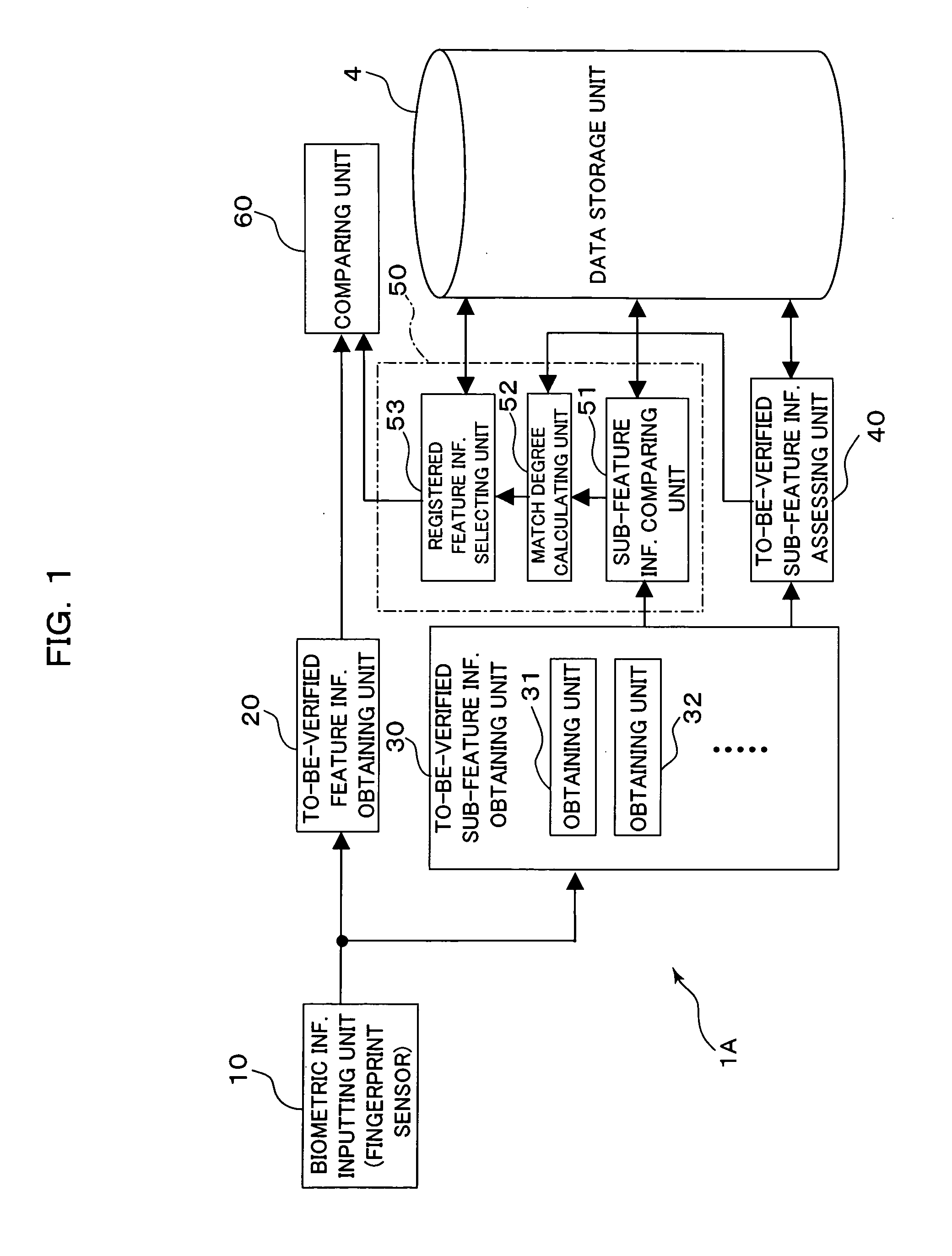 Biometric information verifying apparatus, biometric information narrowing apparatus, and computer-readable recording medium storing a biometric information narrowing program thereon