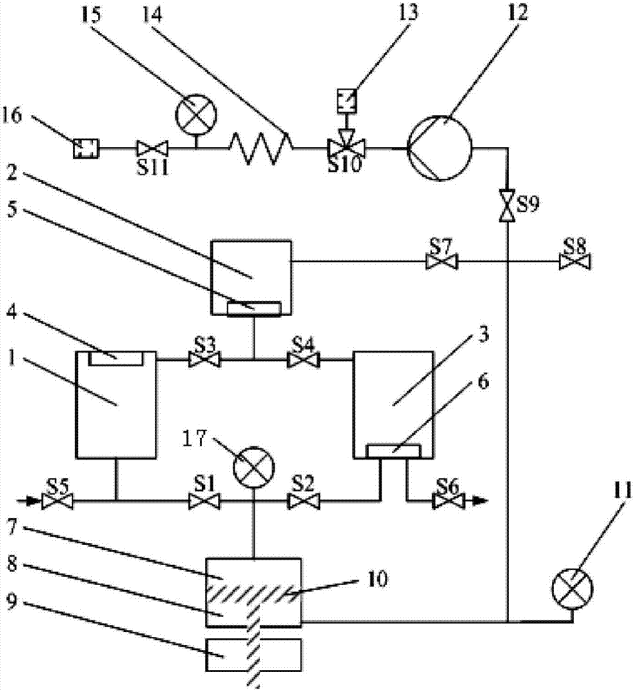 High-concentration vacuum oil-gas separation device and method for online monitoring transformer oil